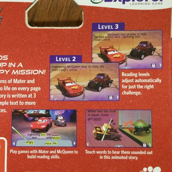Leapfrog LeapPad Ultra eBook Cartrdge Disney Pixar Cars 2  Sealed NEW! - Picture 7 of 10